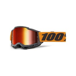 100% SPEEDLAB Fahrradsonnenbrille - ACCURI 2 - Orange/Schwarz