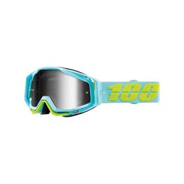 100% SPEEDLAB Fahrradsonnenbrille - RACECRAFT - Blau/Gelb/Silber