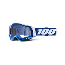 100% SPEEDLAB Fahrradsonnenbrille - RACECRAFT 2 - Blau/Weiß