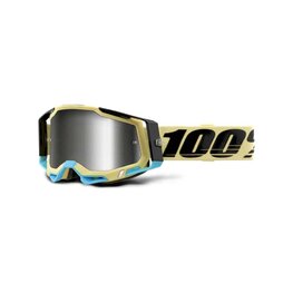 100% SPEEDLAB Fahrradsonnenbrille - RACECRAFT 2 - Braun/Hellblau/Schwarz/Silber