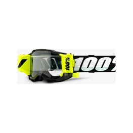 100% SPEEDLAB Fahrradsonnenbrille - ACCURI 2 JR FORECAST - Schwarz/Weiß/Gelb