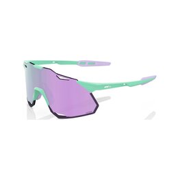 100% SPEEDLAB Fahrradsonnenbrille - HYPERCRAFT XS - Lila/Hellgrün