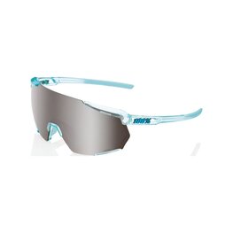100% SPEEDLAB Fahrradsonnenbrille - RACETRAP 3.0 - Hellgrün/Silber