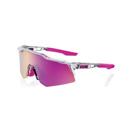 100% SPEEDLAB Fahrradsonnenbrille - SPEEDCRAFT XS - Transparent/Lila