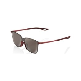 100% SPEEDLAB Fahrradsonnenbrille - LEGERE SQUARE - Braun/Silber
