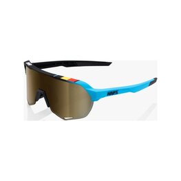 100% SPEEDLAB Fahrradsonnenbrille - S2 - BWR - Blau/Schwarz/Gold