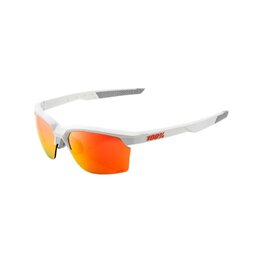 100% SPEEDLAB Fahrradsonnenbrille - SPORTCOUPE - Weiß/Rot