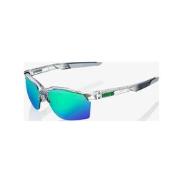 100% SPEEDLAB Fahrradsonnenbrille - SPORTCOUPE - Transparent/Grün