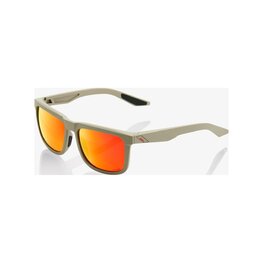 100% SPEEDLAB Fahrradsonnenbrille - BLAKE - Beige/Rot