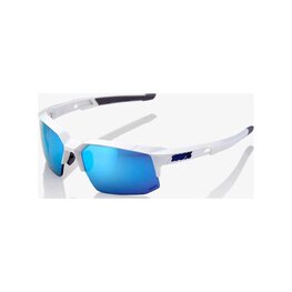 100% SPEEDLAB Fahrradsonnenbrille - SPEEDCOUPE - Weiß/Blau