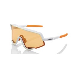 100% SPEEDLAB Fahrradsonnenbrille - GLENDALE - Weiß/Orange