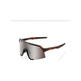 100% SPEEDLAB Fahrradsonnenbrille - S3 - Braun/Silber