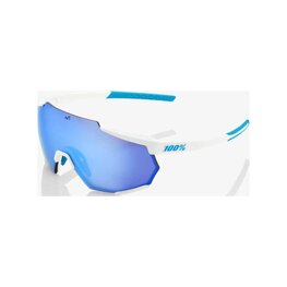 100% SPEEDLAB Fahrradsonnenbrille - RACETRAP - MOVISTAR TEAM - Weiß/Blau