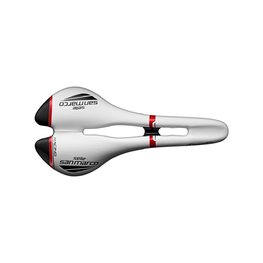 SELLE SAN MARCO Sattel - ASPIDE OPEN-FIT RACING NARROW - Weiß/Schwarz/Rot