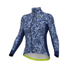 ALÉ Langarm Fahrradtrikot für den Winter - PAPILLON PR-R - Blau/Hellblau