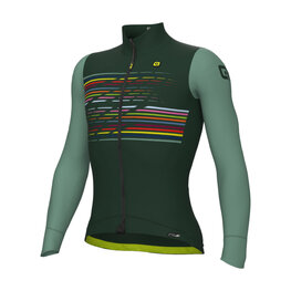 ALÉ Langarm Fahrradtrikot für den Winter - LOGO PR-S - Grün