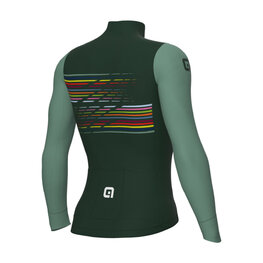 ALÉ Langarm Fahrradtrikot für den Winter - LOGO PR-S - Grün