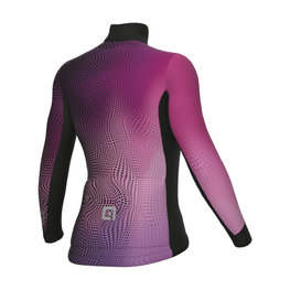 ALÉ Langarm Fahrradtrikot für den Winter - CIRCUS PR-S - Schwarz/Rosa