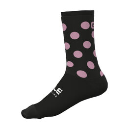 ALÉ Klassische Fahrradsocken - BUBBLE - Schwarz/Lila
