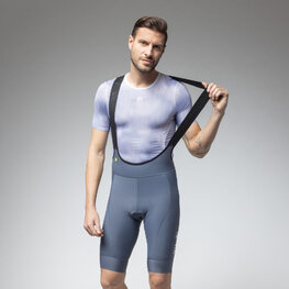 ALÉ Kurze Fahrradhose mit Trägern - MAGIC COLOUR PR-E - Grau