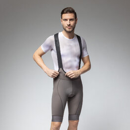 ALÉ Kurze Fahrradhose mit Trägern - MAGIC COLOUR PR-E - Braun