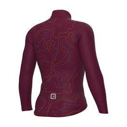 ALÉ Langarm Fahrradtrikot für den Winter - TOP PR-E - bordeaux