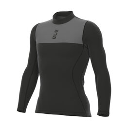 ALÉ Langarm Fahrrad-Shirt - GRID INTIMO - Schwarz/Grau