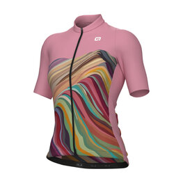 ALÉ Kurzarm Fahrradtrikot - PR-E RAINBOW - Rosa