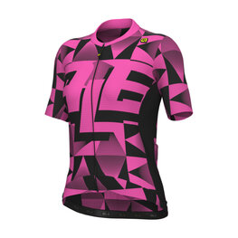 ALÉ Kurzarm Fahrradtrikot - PR-E MULTIVERSO - Rosa/Schwarz