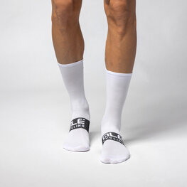 ALÉ Klassische Fahrradsocken - FOLLOW ME  - Weiß