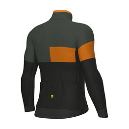 ALÉ Fahrrad-Thermojacke - PR-E GEOMETRIC - Schwarz/Grau/Orange