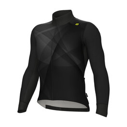 ALÉ Langarm Fahrradtrikot für den Winter - R-EV1 QUICK - Schwarz
