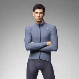 ALÉ Langarm Fahrradtrikot für den Winter - KLIMATIK K-IDRO - Blau