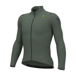 ALÉ Langarm Fahrradtrikot für den Winter - WARM RACE - Grün