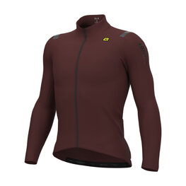 ALÉ Langarm Fahrradtrikot für den Winter - WARM RACE - bordeaux