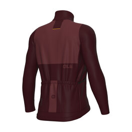 ALÉ Langarm Fahrradtrikot für den Winter - OFF ROAD - GRAVEL DUAL - bordeaux