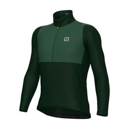 ALÉ Langarm Fahrradtrikot für den Winter - OFF ROAD - GRAVEL DUAL - Grün