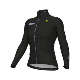 ALÉ Langarm Fahrradtrikot für den Winter - PR-E FOLLOW ME - Schwarz