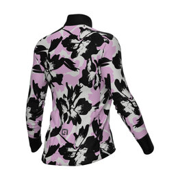 ALÉ Langarm Fahrradtrikot für den Winter - PR-E FLOWER - Rosa