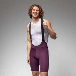 ALÉ Kurze Fahrradhose mit Trägern - GRAVEL-PRO OFF ROAD - - Lila