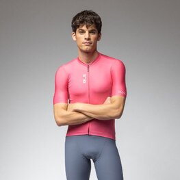 ALÉ Kurzarm Fahrradtrikot - PRAGMA COLOR BLOCK - Rosa