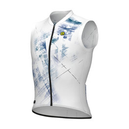 ALÉ Ärmelloses Fahrradtrikot - MIRROR PR-E - Weiß/Blau