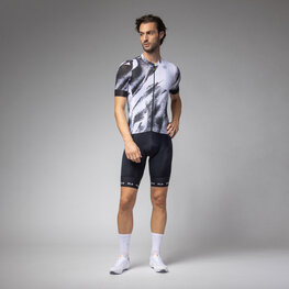 ALÉ Kurzarm Fahrradtrikot - TRACE PRAGMA - Weiß/Schwarz