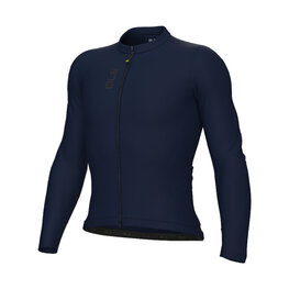 ALÉ Langarm Fahrradtrikot für den Sommer - COLOR BLOCK PRAGMA - Blau