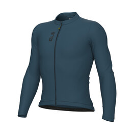 ALÉ Langarm Fahrradtrikot für den Sommer - COLOR BLOCK PRAGMA - Blau