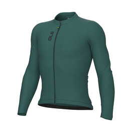 ALÉ Langarm Fahrradtrikot für den Sommer - COLOR BLOCK PRAGMA - Grün
