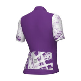 ALÉ Kurzarm Fahrradtrikot - PALM PR-E - Cyclamen/Weiß