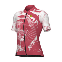 ALÉ Kurzarm Fahrradtrikot - PALM PR-E - Rot/Weiß