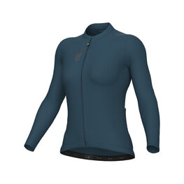 ALÉ Langarm Fahrradtrikot für den Sommer - COLOR BLOCK PRAGMA - Blau