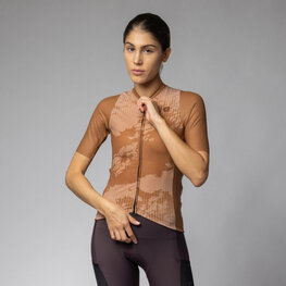 ALÉ Kurzarm Fahrradtrikot - KRAKATOA OFF ROAD - GRAVEL - Braun